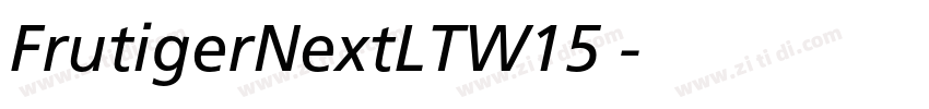 FrutigerNextLTW15 字体转换